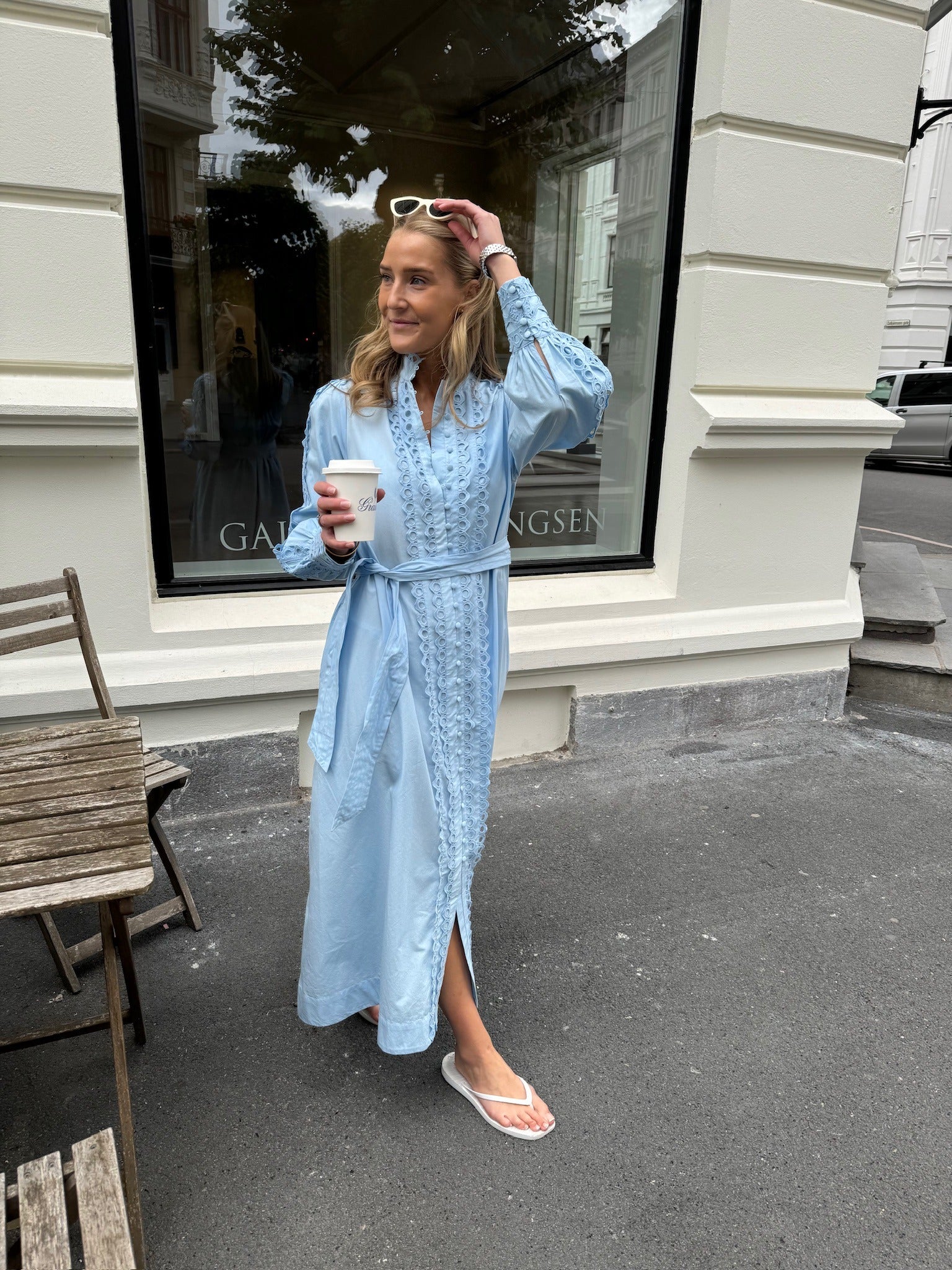 YASYAMINA Long Dress - Clear Sky